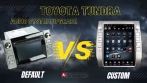 Toyota Tundra factory radio vs custom linkswell