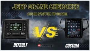 Jeep Grand Cherokee 2014-2021 factory vs custo head unit
