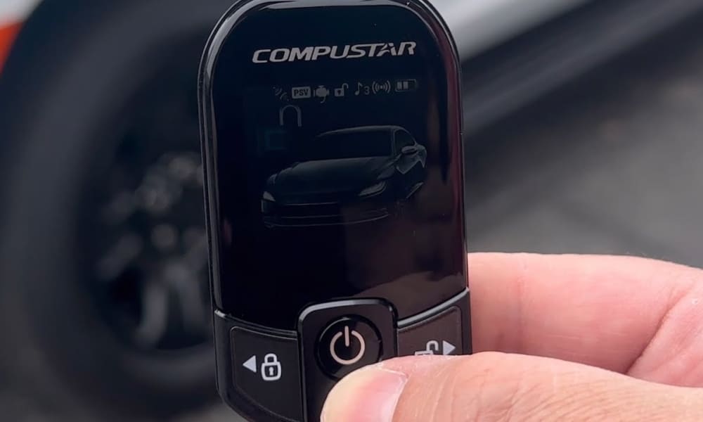 Compustar T13 Remote Start and Alarm bundle installed in a 2023 Chevy Tahoe